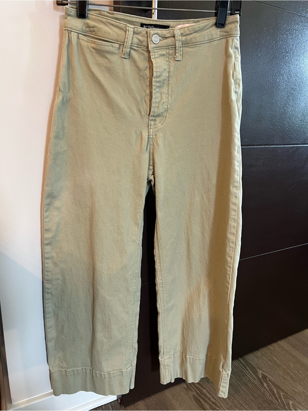BCBGeneration Wide-Leg Pants in Khaki
